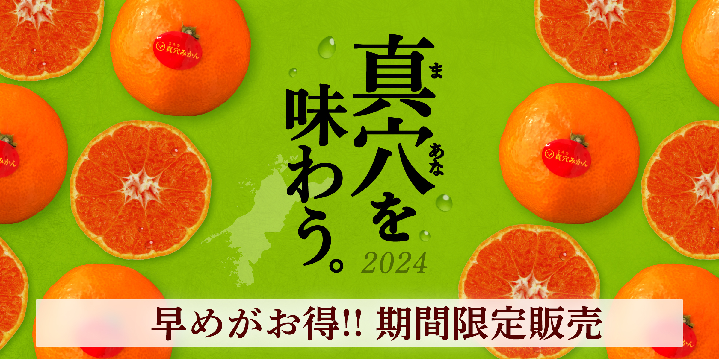 イメージ：真穴を味わう。2024　キャンペーン期間2024年10月16日〜11月20日